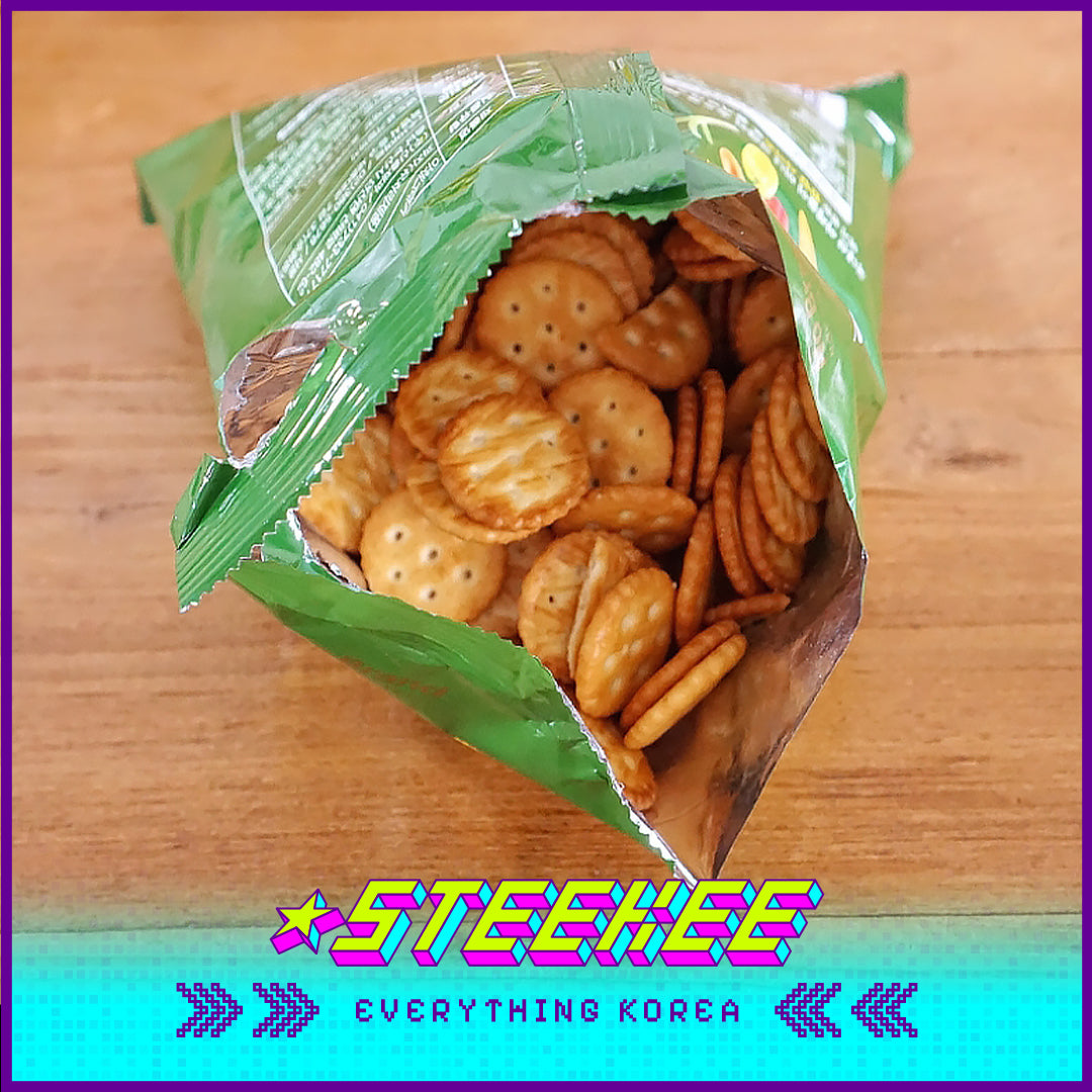 No Brand Mini Bite-size Vegetable Crispy Cracker Healthy Biscuits 300g by Steekee Korea 4130