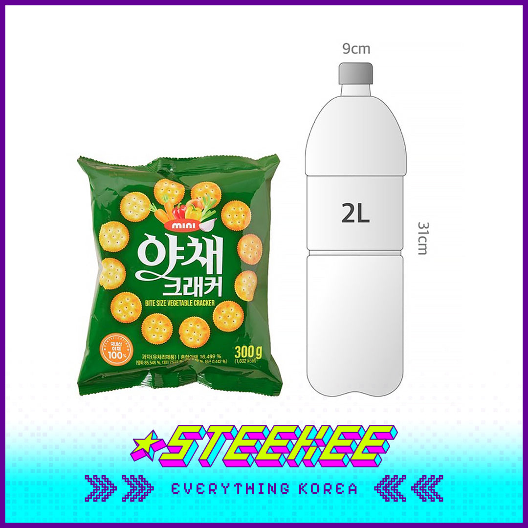 No Brand Mini Bite-size Vegetable Crispy Cracker Healthy Biscuits 300g by Steekee Korea 4130