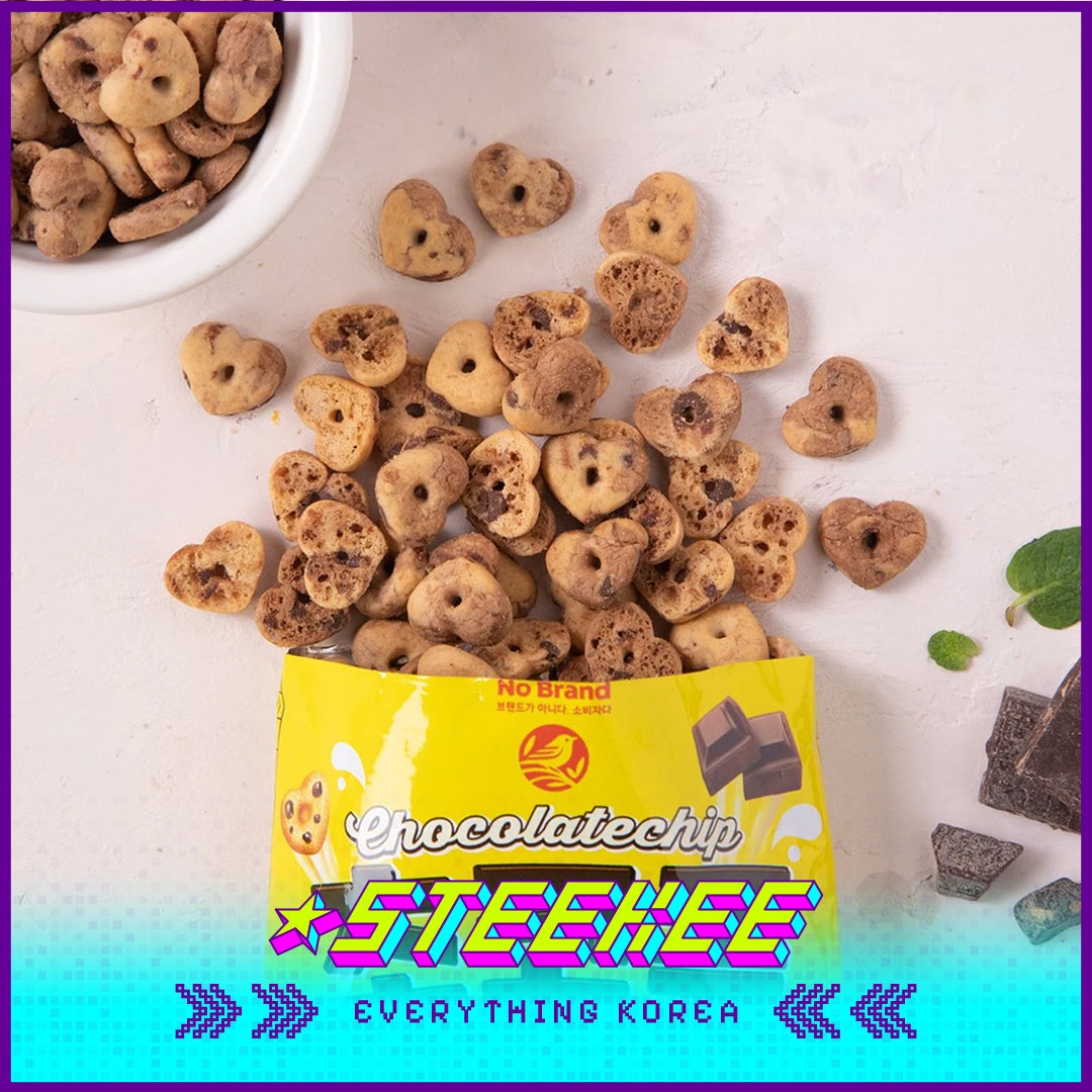 No Brand Chocolate Mini Heart-Shaped Cookies Biscuits 252g Set of 6 by Steekee Korea 4133
