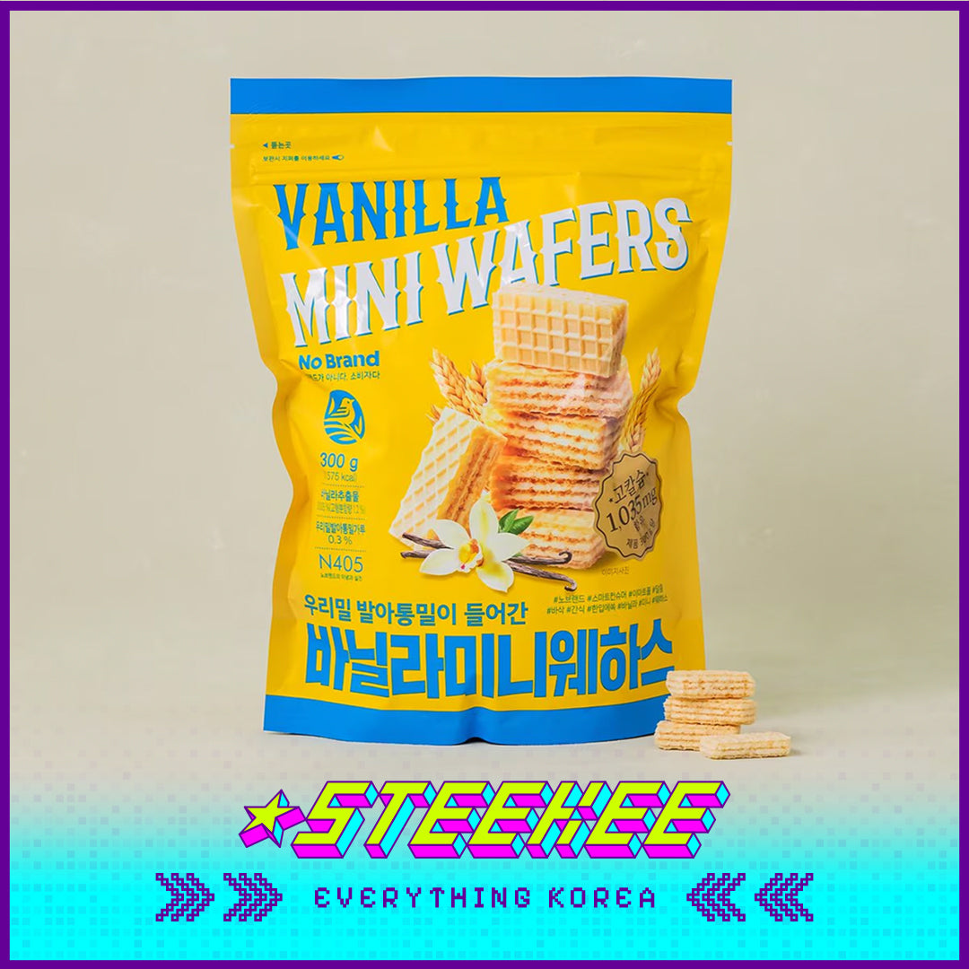 No Brand Vanilla Strawberry Mini Wafers Snack 300g by Steekee Korea 4136
