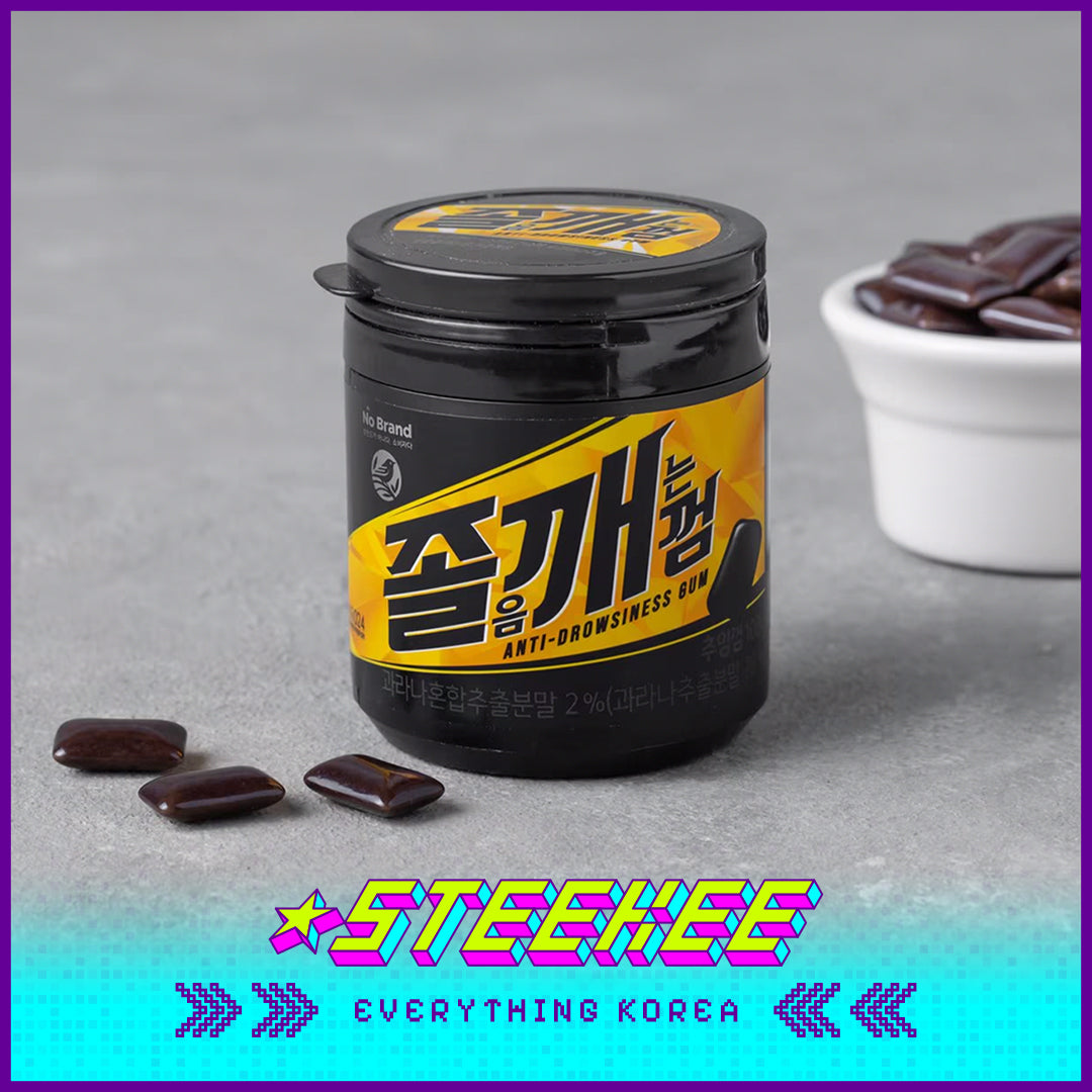 No Brand Caffeine Refreshing Mint Sleep Awakening Anti-Drownsiness Gum 108g by Steekee Korea 4137