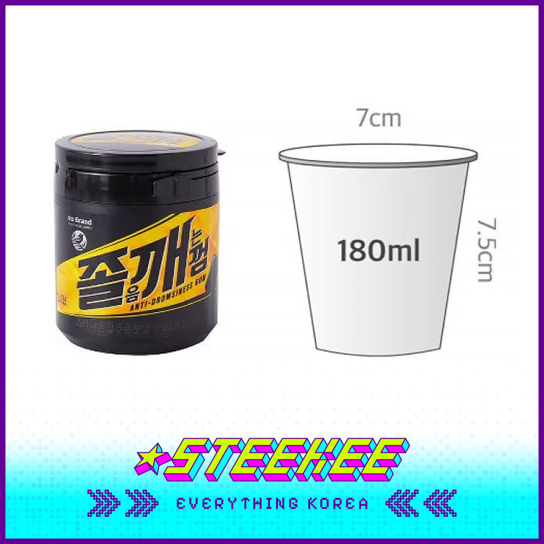No Brand Caffeine Refreshing Mint Sleep Awakening Anti-Drownsiness Gum 108g by Steekee Korea 4137