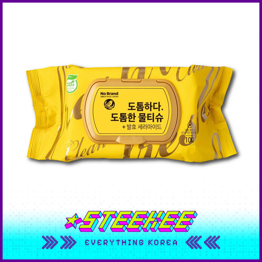 No Brand Thick Moisturizing Cleansing Wet Tissue 100 Sheets by Steekee Korea 4139