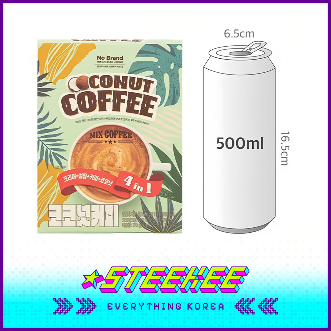 No Brand Coconut Mixed Coffee Instant Drink 270g Set of 15 by Steekee Korea 4146