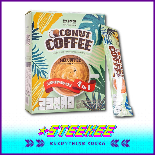 No Brand Coconut Mixed Coffee Instant Drink 270g Set of 15 by Steekee Korea 4146