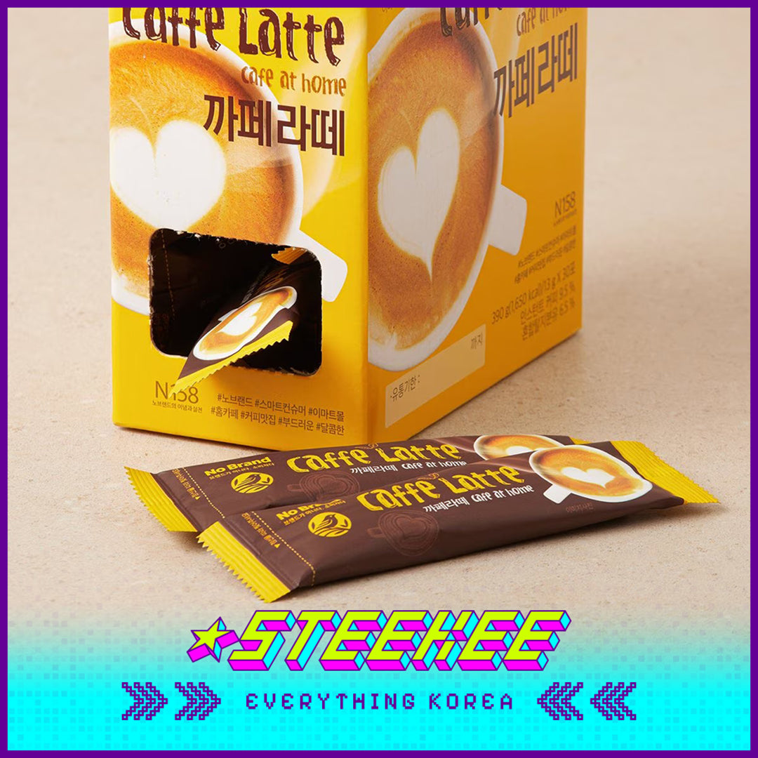 No Brand Cappuccino Latte Instant Coffee Drink 390g Set of 30 by Steekee Korea 4147