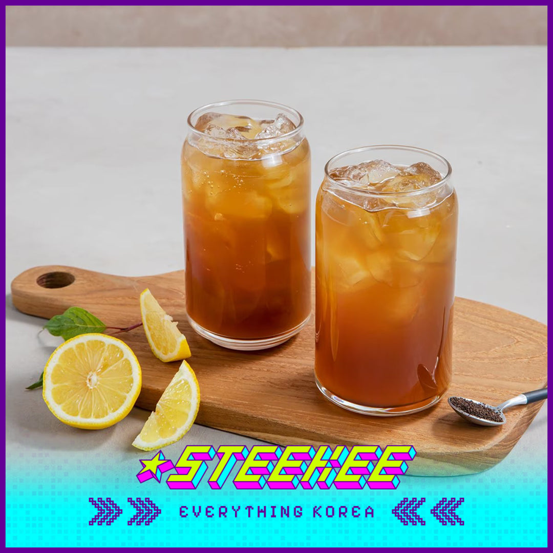 No Brand Lemon Peach Black Tea Instant Drink 1680g Set of 120 by Steekee Korea 4149