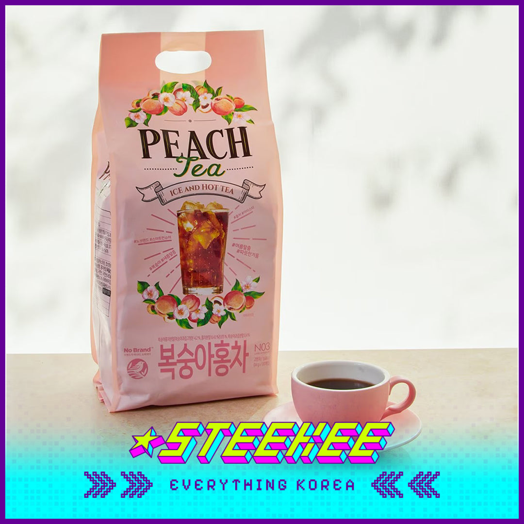 No Brand Lemon Peach Black Tea Instant Drink 1680g Set of 120 by Steekee Korea 4149