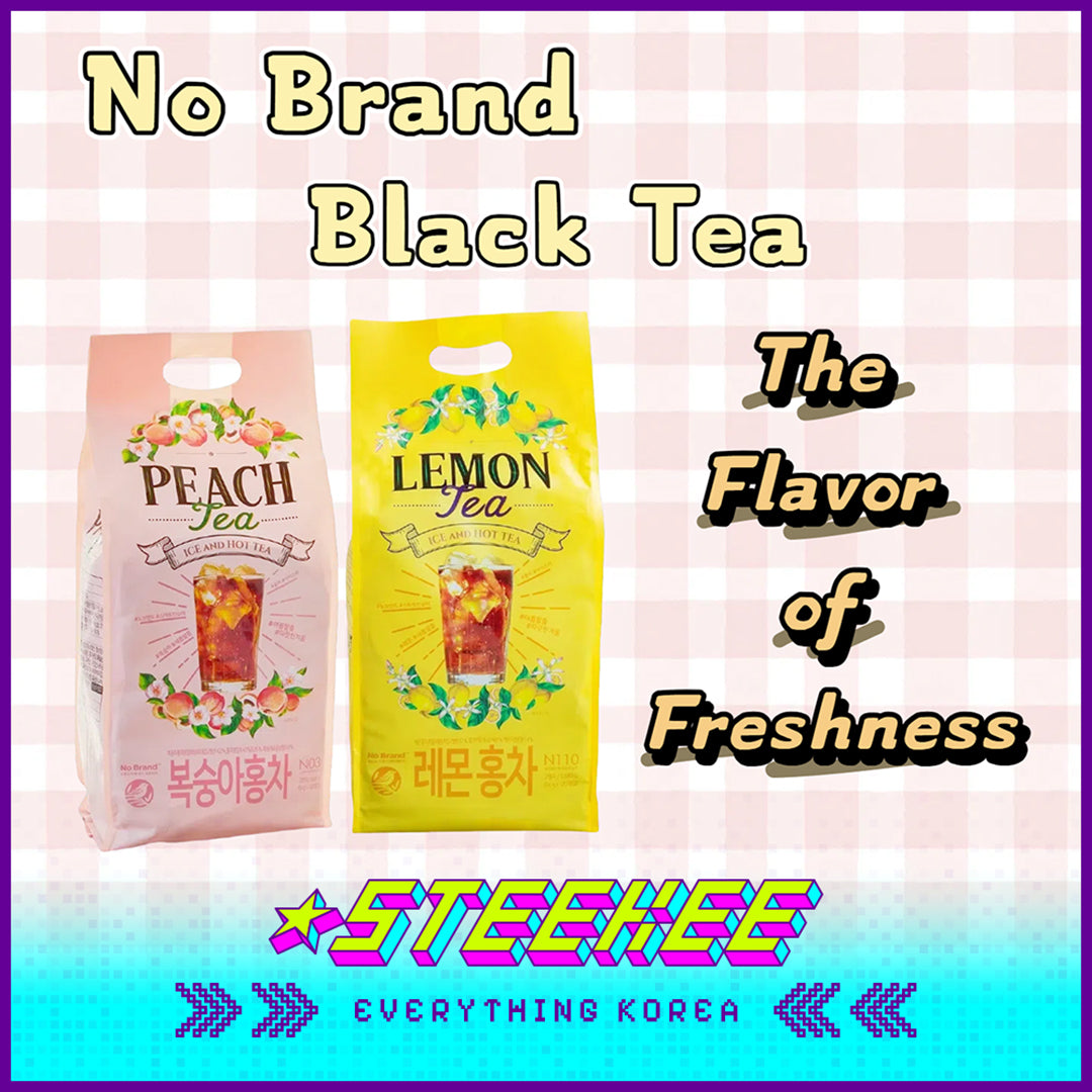 No Brand Lemon Peach Black Tea Instant Drink 1680g Set of 120 by Steekee Korea 4149