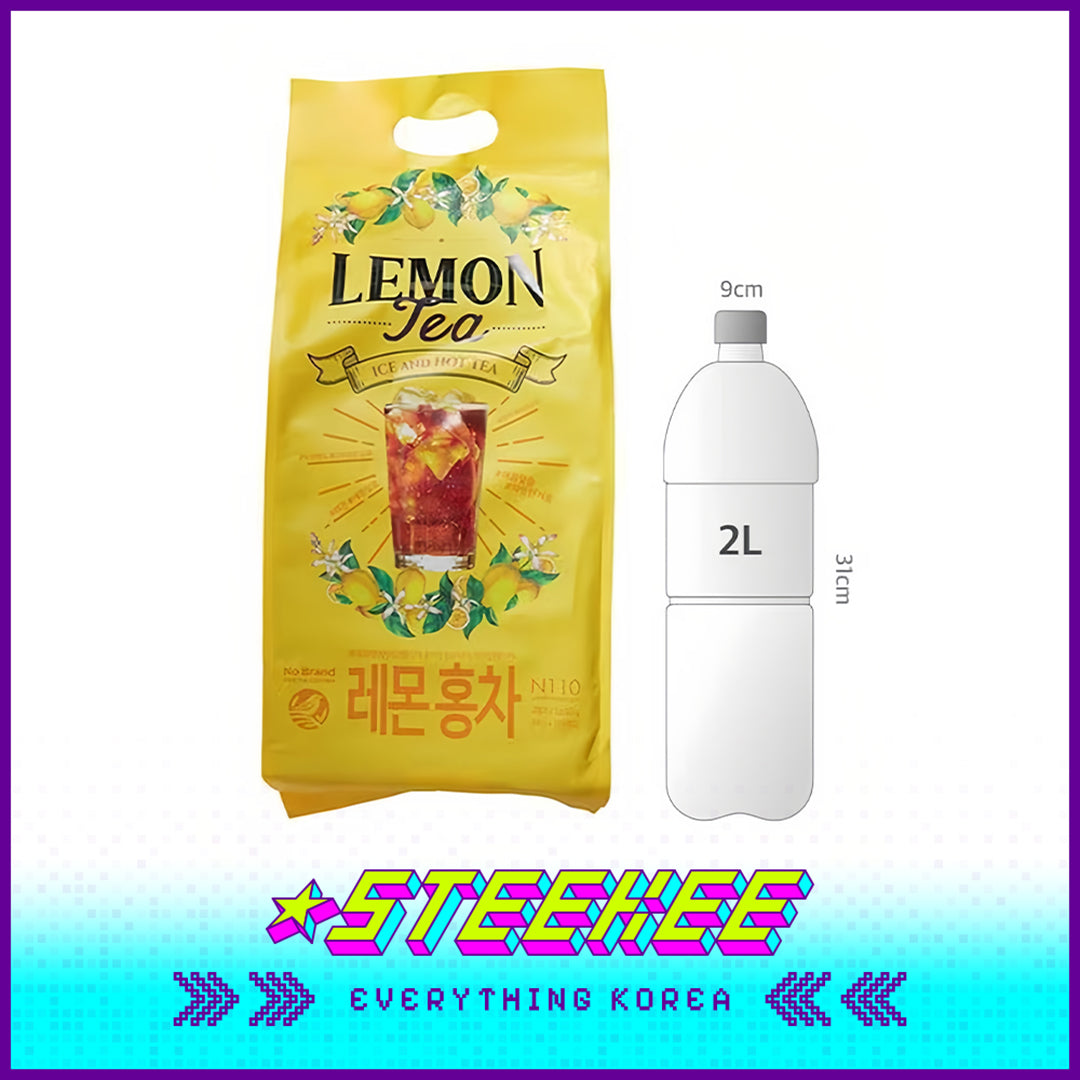 No Brand Lemon Peach Black Tea Instant Drink 1680g Set of 120 by Steekee Korea 4149
