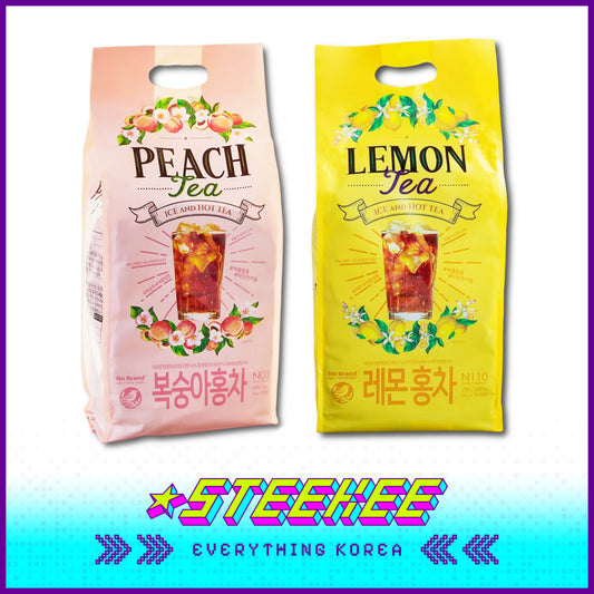 No Brand Lemon Peach Black Tea Instant Drink 1680g Set of 120 by Steekee Korea 4149