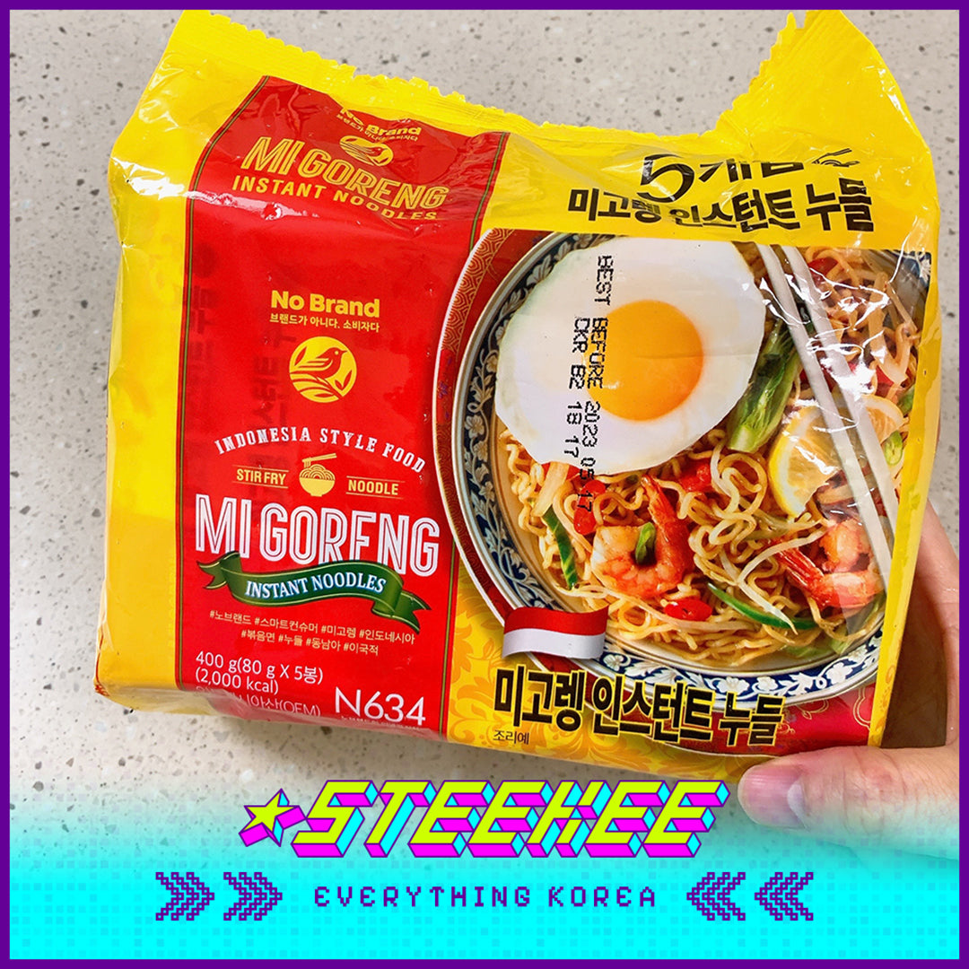 No Brand Indonesian Style Instant Fried Noodles 400g Set of 5 by Steekee Korean 4150
