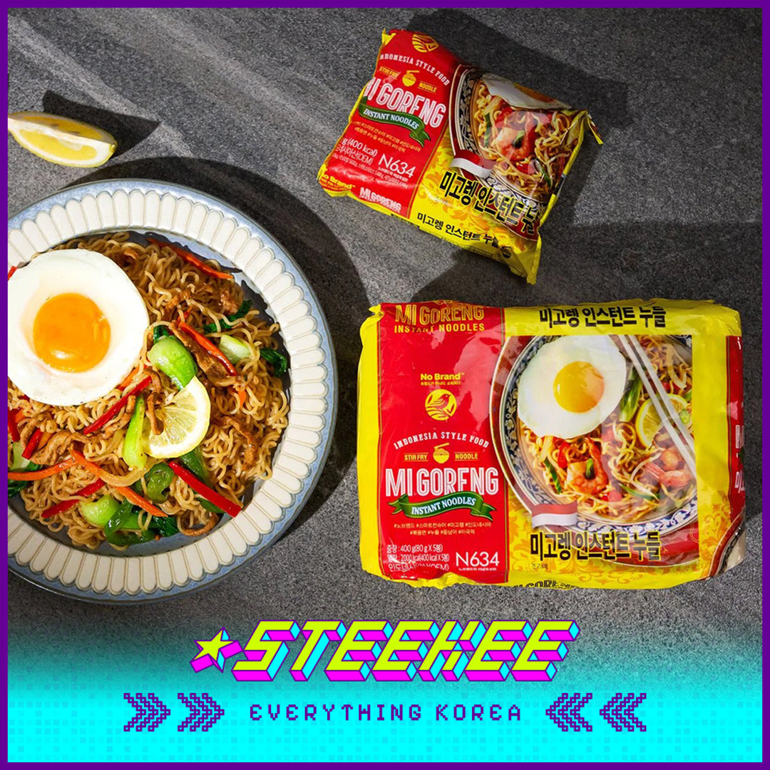 No Brand Indonesian Style Instant Fried Noodles 400g Set of 5 by Steekee Korean 4150
