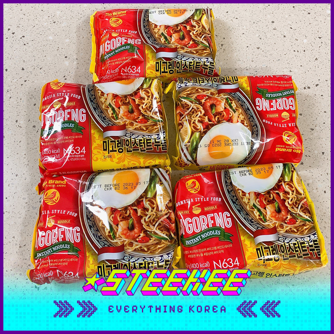 No Brand Indonesian Style Instant Fried Noodles 400g Set of 5 by Steekee Korean 4150