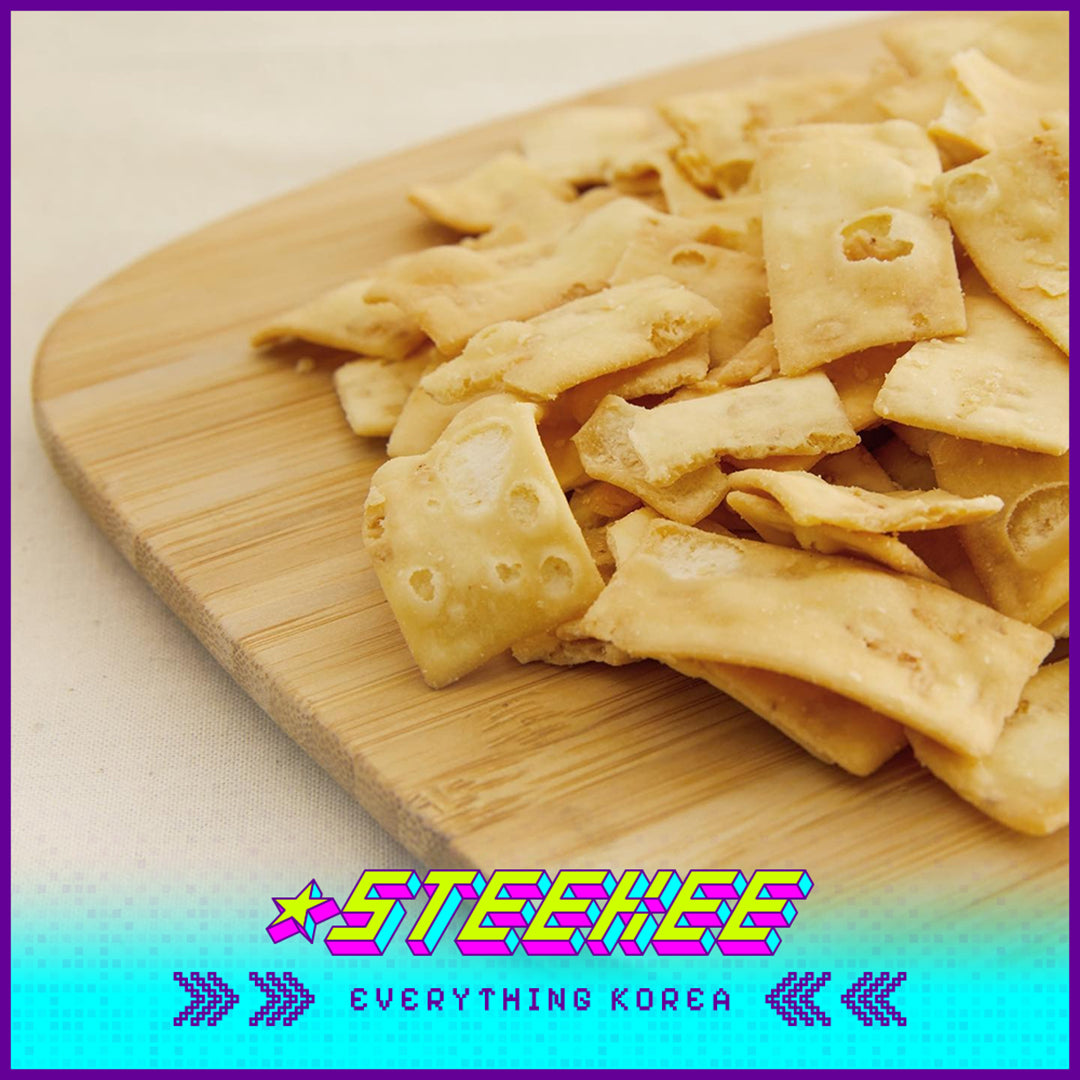 No Brand Crispy Savory Tofu Crackers Salty Snack 112g by Steekee Korea 4151