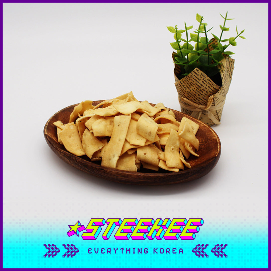 No Brand Crispy Savory Tofu Crackers Salty Snack 112g by Steekee Korea 4151