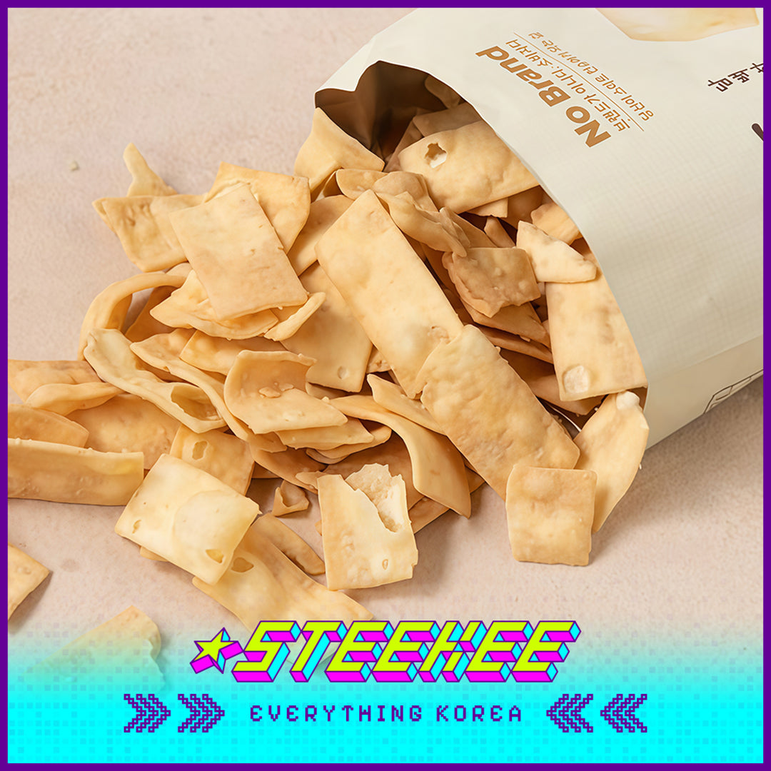 No Brand Crispy Savory Tofu Crackers Salty Snack 112g by Steekee Korea 4151