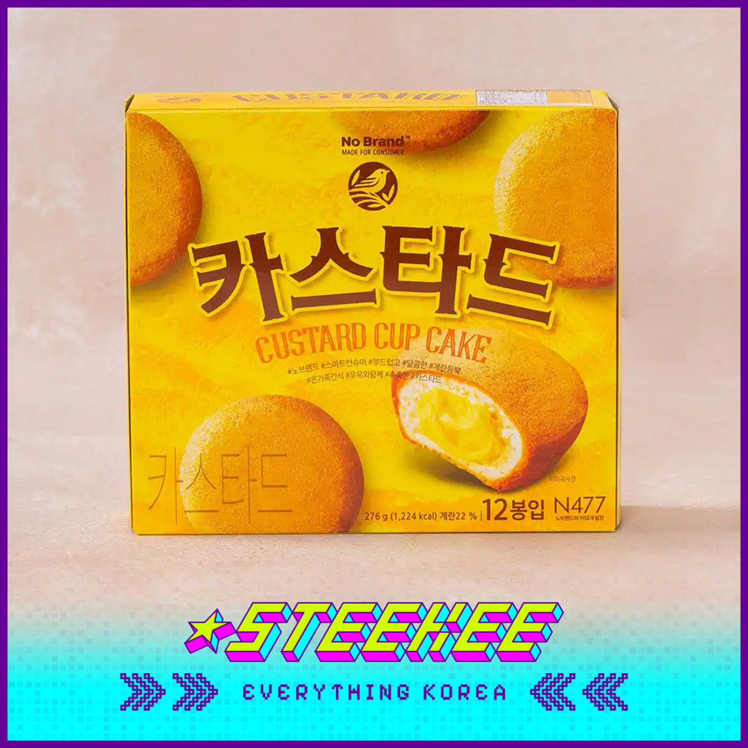 No Brand Custard Cup Cake Egg Yolk Pie Sandwich Pastry Snack 276g Set of 12 by Steekee Korea 4152