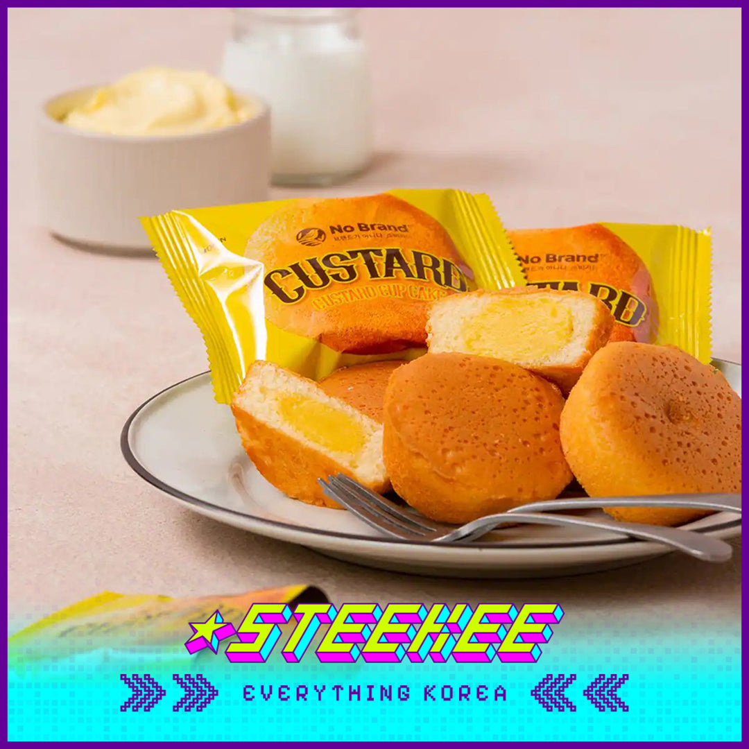 No Brand Custard Cup Cake Egg Yolk Pie Sandwich Pastry Snack 276g Set of 12 by Steekee Korea 4152