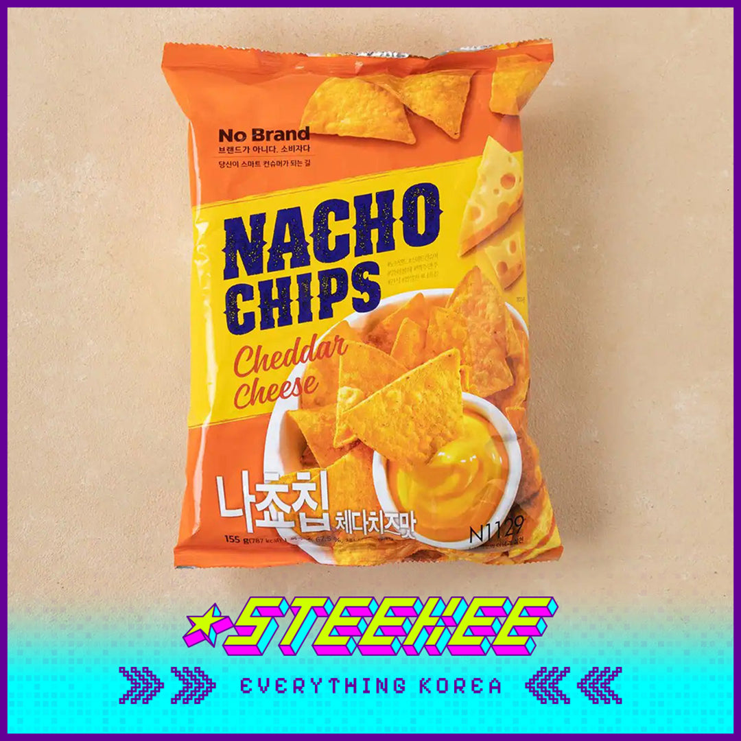 No Brand Cheddar Cheese Nacho Chips Salty Snack 155g by Steekee Korea 4153