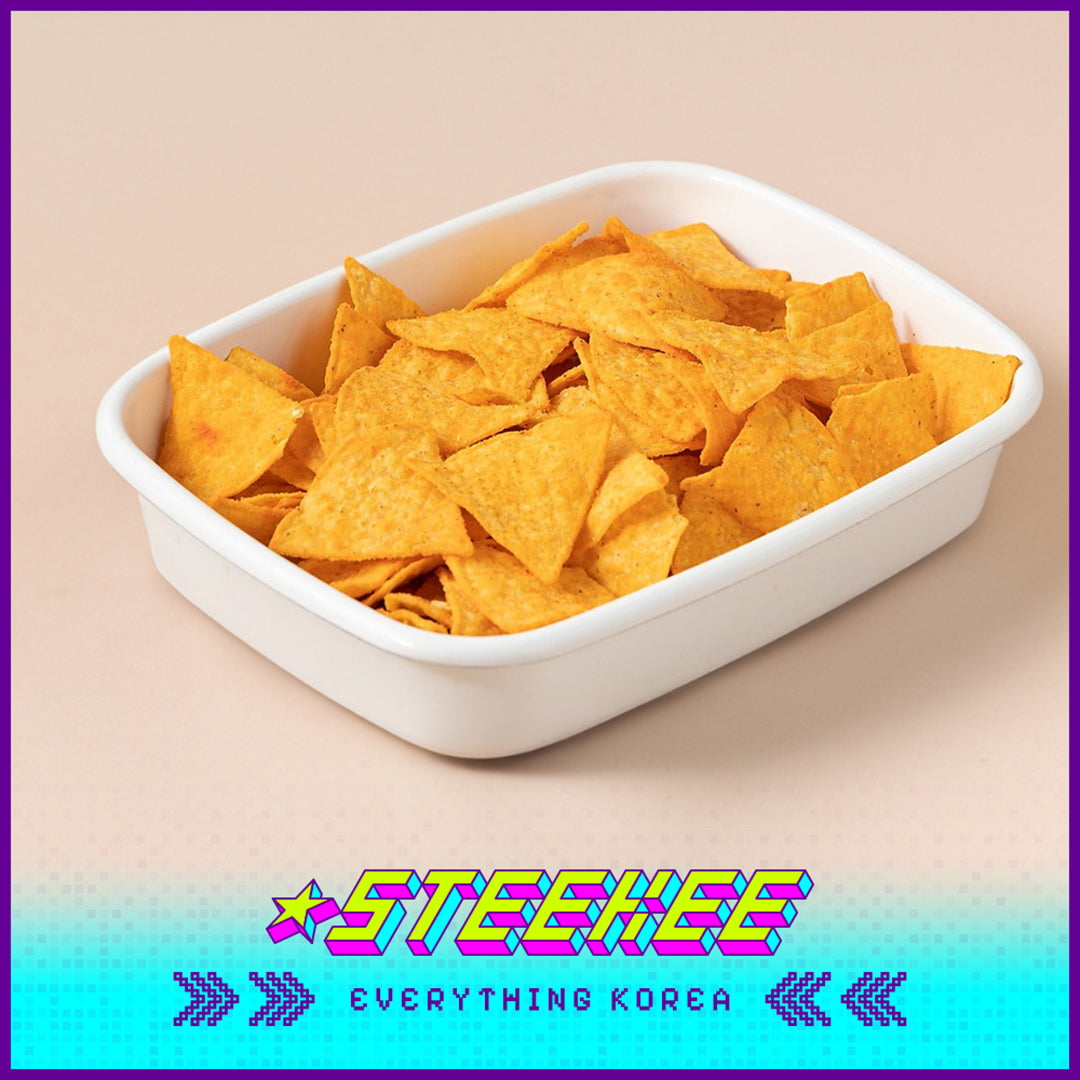No Brand Cheddar Cheese Nacho Chips Salty Snack 155g by Steekee Korea 4153