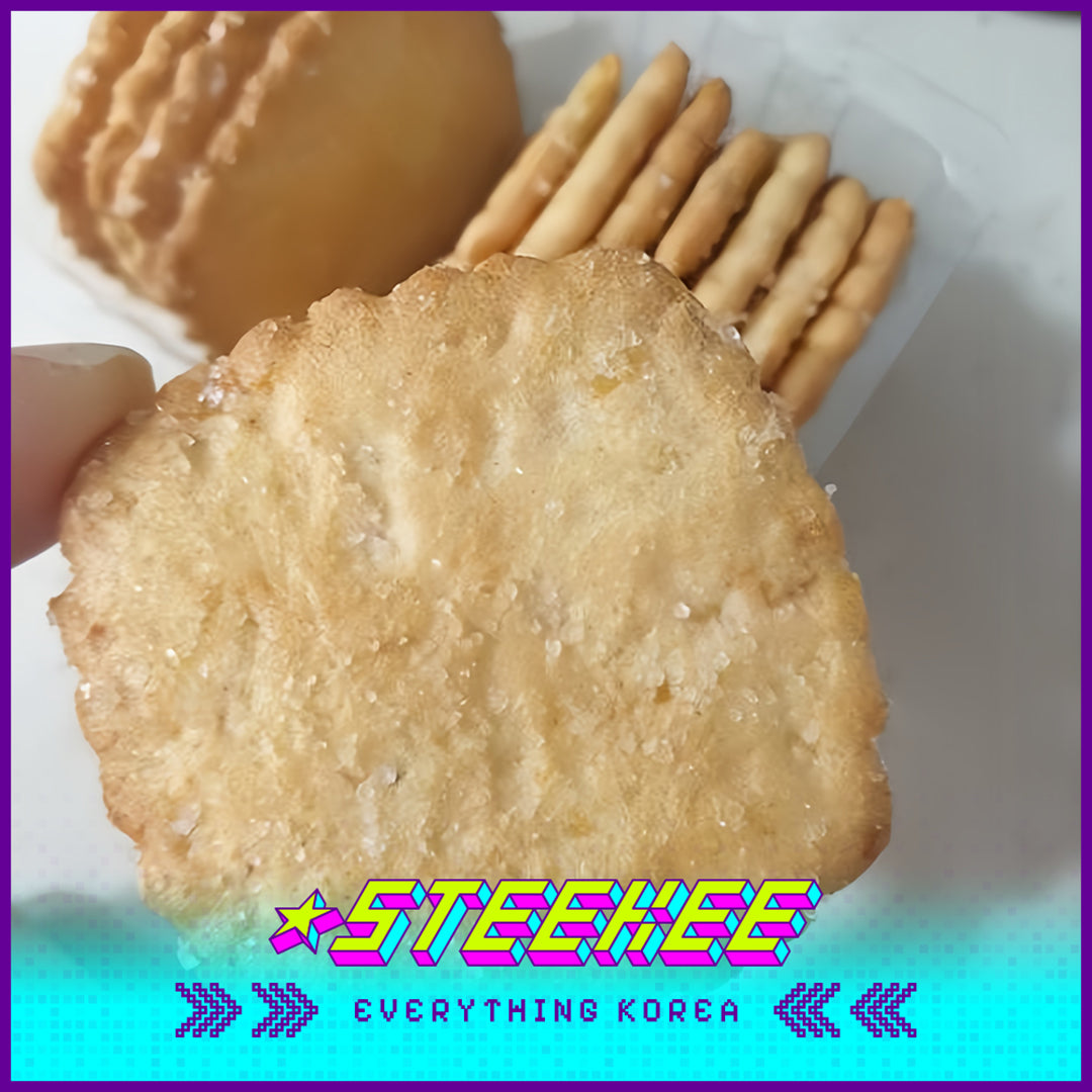 No Brand Sweet Sesame Coconut Flavored Thin Cracker Snack 216g Set of 6 by Steekee Korea 4154