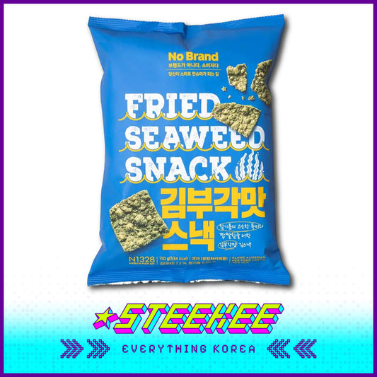 No Brand Crispy Fried Seaweed Chips Instant Snack 110g by Steekee Korea 4155