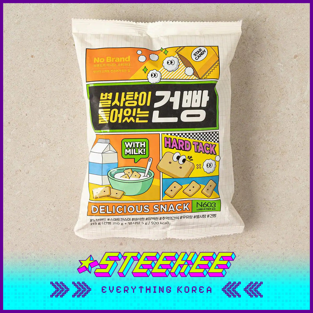 No Brand Crispy Milk Bread Cookie Snack 215g by Steekee Korea 4156