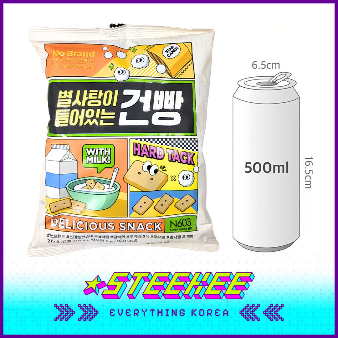 No Brand Crispy Milk Bread Cookie Snack 215g by Steekee Korea 4156