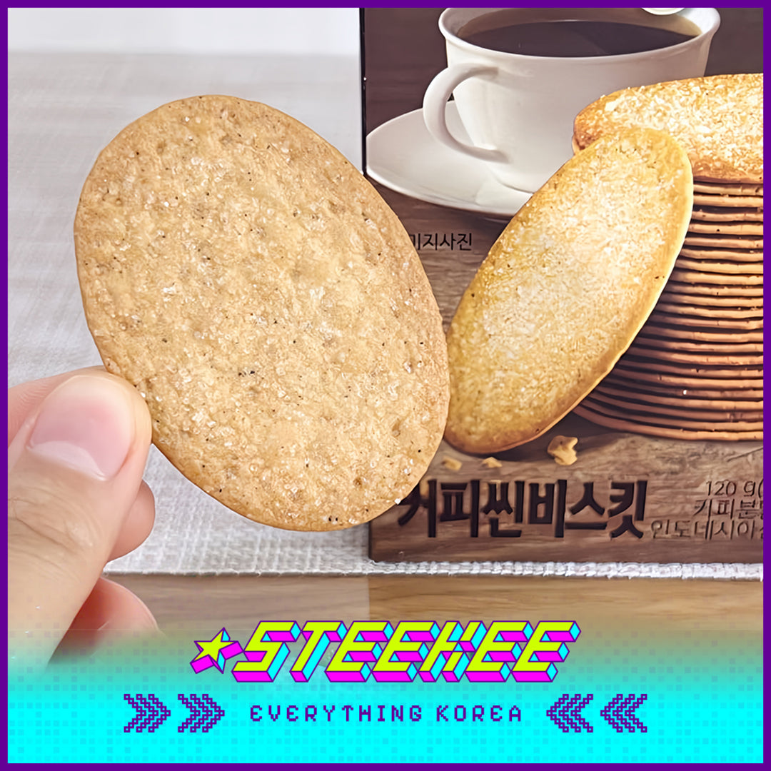 No Brand Coffee Thin Biscuit Crispy Delicious Snack 120g Set of 3 by Steekee Korea 4157