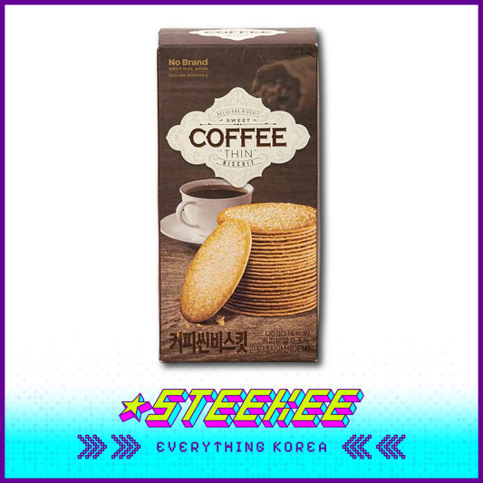 No Brand Coffee Thin Biscuit Crispy Delicious Snack 120g Set of 3 by Steekee Korea 4157