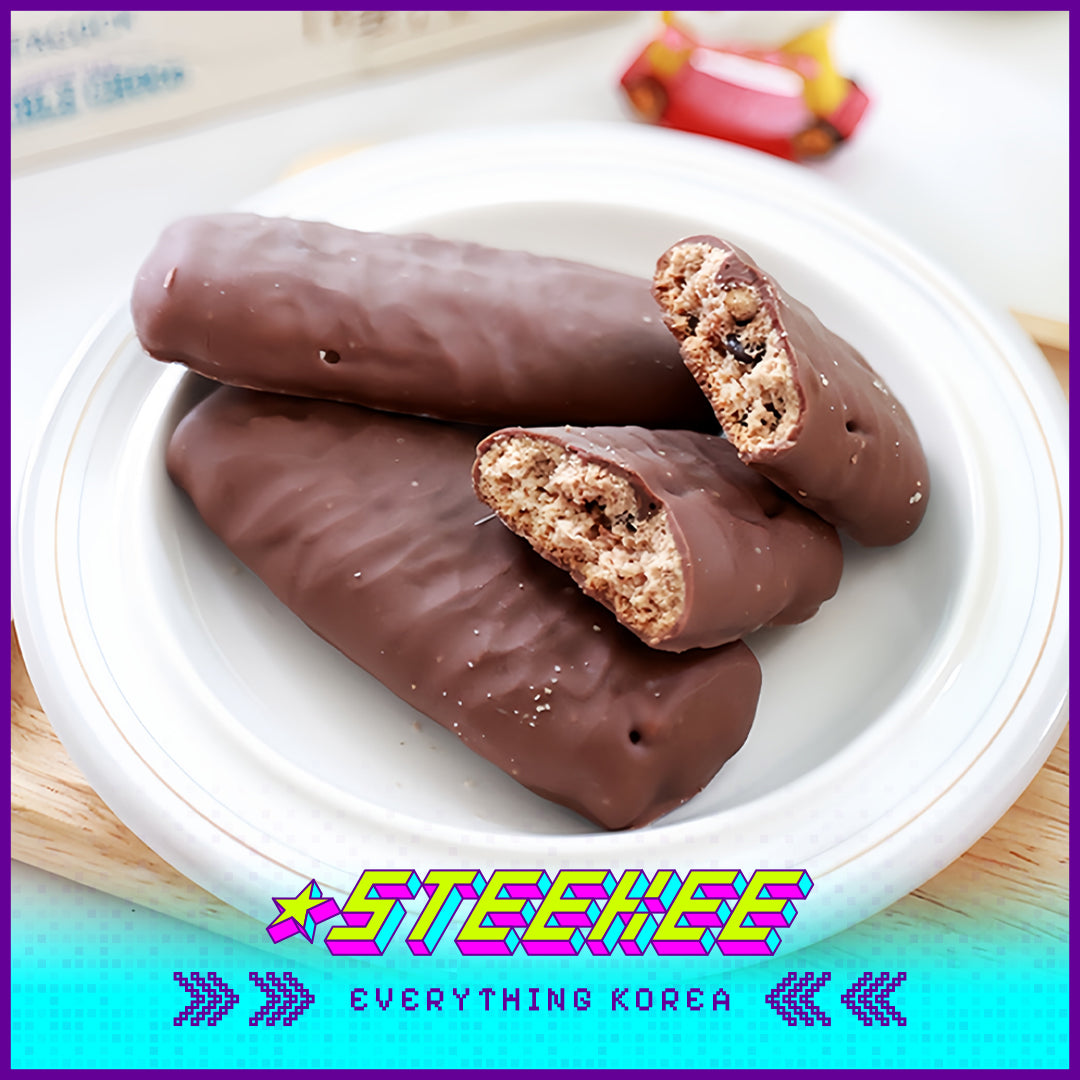 PEACOCK Double Rich Chocolate Cookie Bar 168g by Steekee Korea 4162