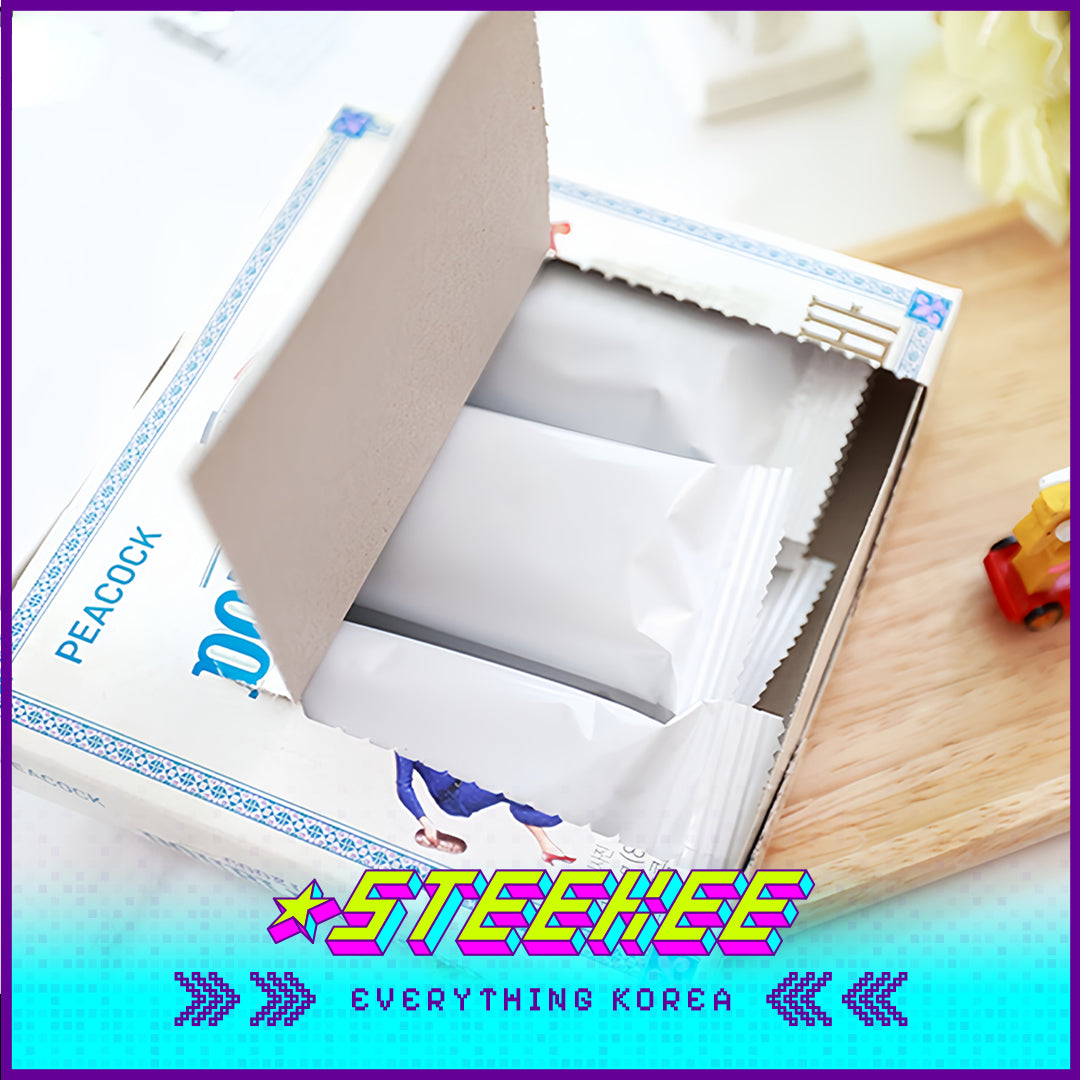 PEACOCK Double Rich Chocolate Cookie Bar 168g by Steekee Korea 4162