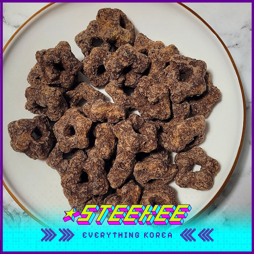PEACOCK Chocolate Star-Shaped Corn Crisp 76g by Steekee Korea 4165