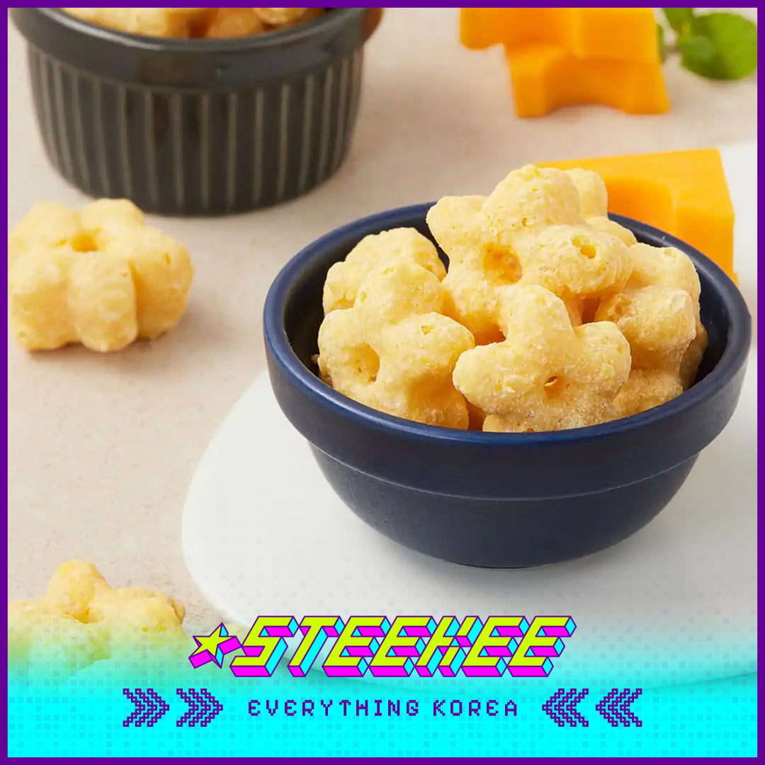 PEACOCK Cheese Star-Shaped Corn Crisp 90g  by Steekee Korea 4167