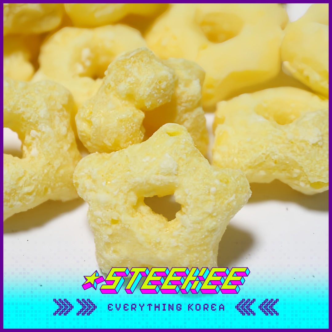 PEACOCK Cheese Star-Shaped Corn Crisp 90g  by Steekee Korea 4167