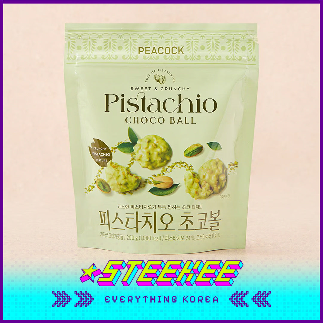 PEACOCK Chocolate Coated Crispy Pistachios 200g by Steekee Korea 4168