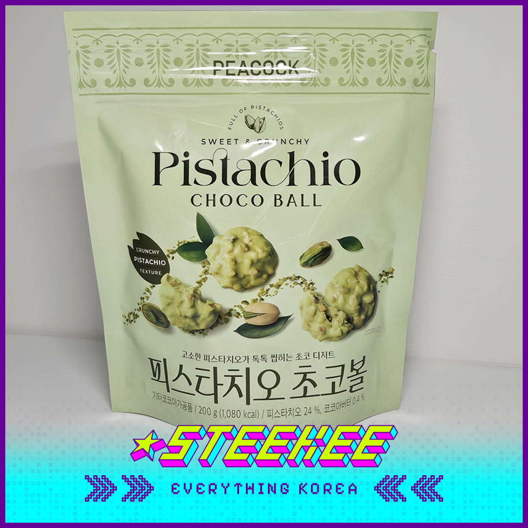 PEACOCK Chocolate Coated Crispy Pistachios 200g by Steekee Korea 4168