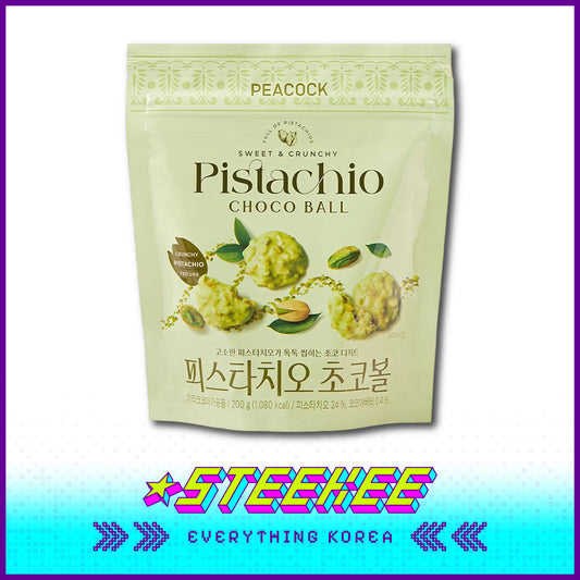PEACOCK Chocolate Coated Crispy Pistachios 200g by Steekee Korea 4168