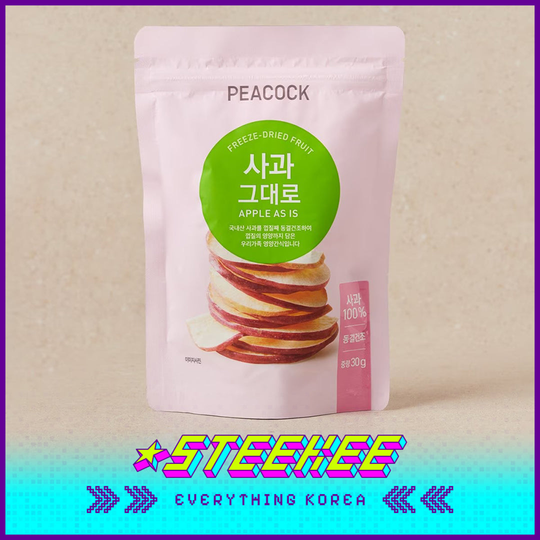 PEACOCK Freeze-dried Fruit Apple Mango Strawberry Snack by Steekee Korean 4173