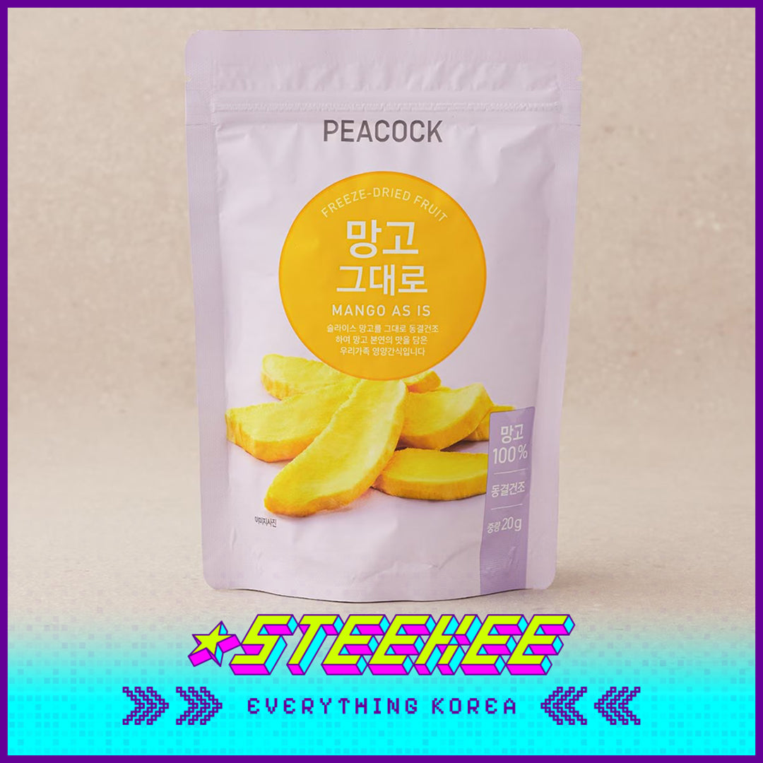 PEACOCK Freeze-dried Fruit Apple Mango Strawberry Snack by Steekee Korean 4173