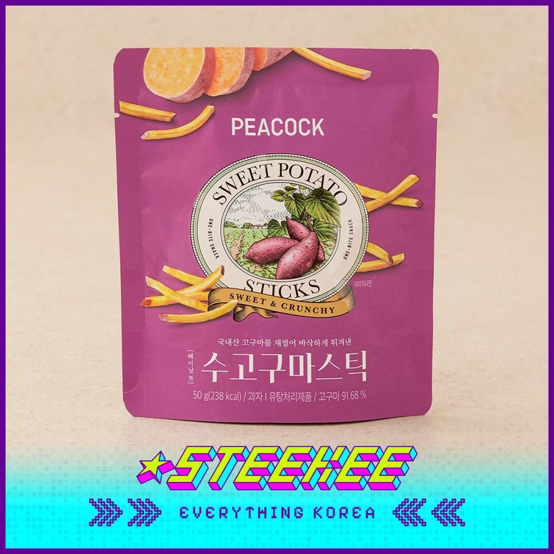 PEACOCK Crunchy Sweet Potato Sticks One-bite Snack 50g by Steekee Korea 4176