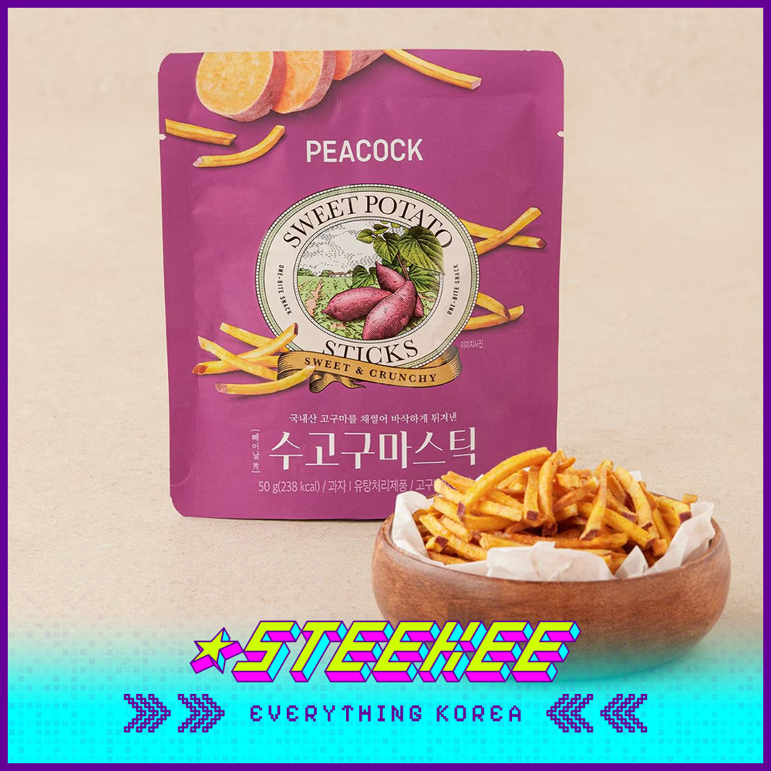 PEACOCK Crunchy Sweet Potato Sticks One-bite Snack 50g by Steekee Korea 4176