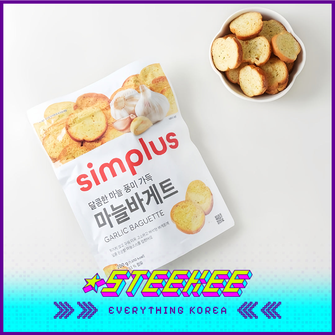 Simplus Garlic Crispy Baguette Slices 200g by Steekee Korea 4178