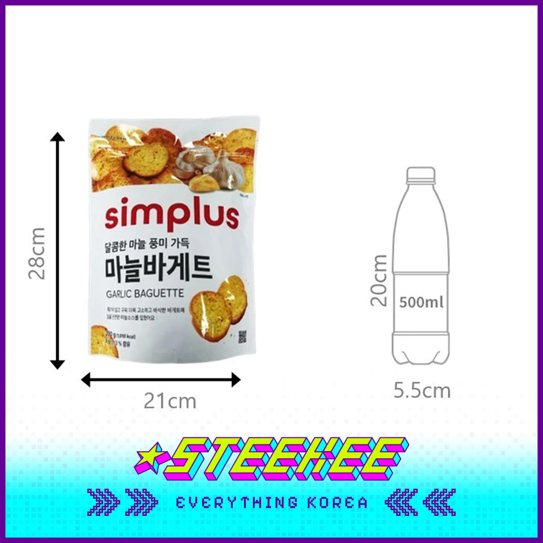 Simplus Garlic Crispy Baguette Slices 200g by Steekee Korea 4178