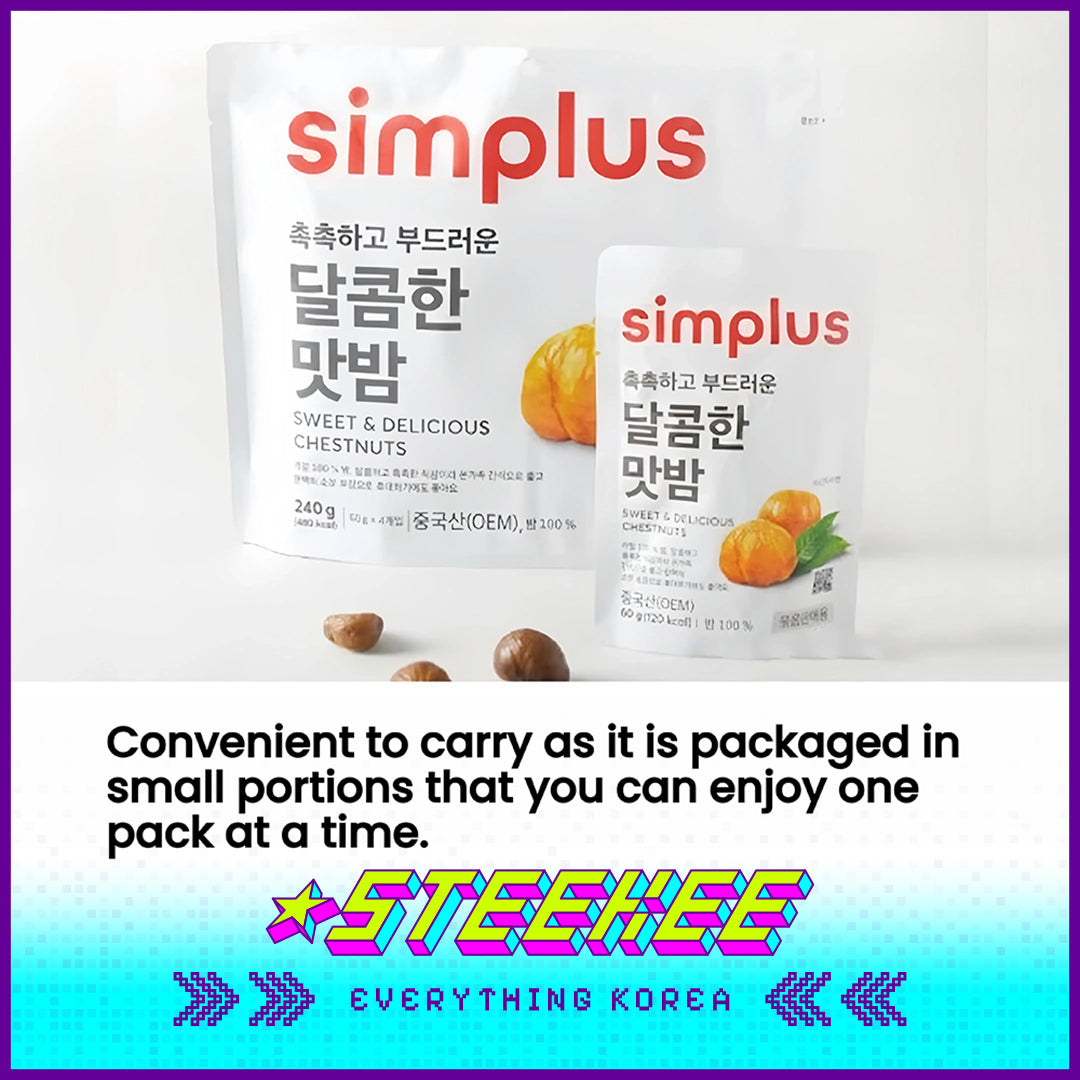 Simplus Sweet Original Natural Chestnut 240g by Steekee Korea 4179