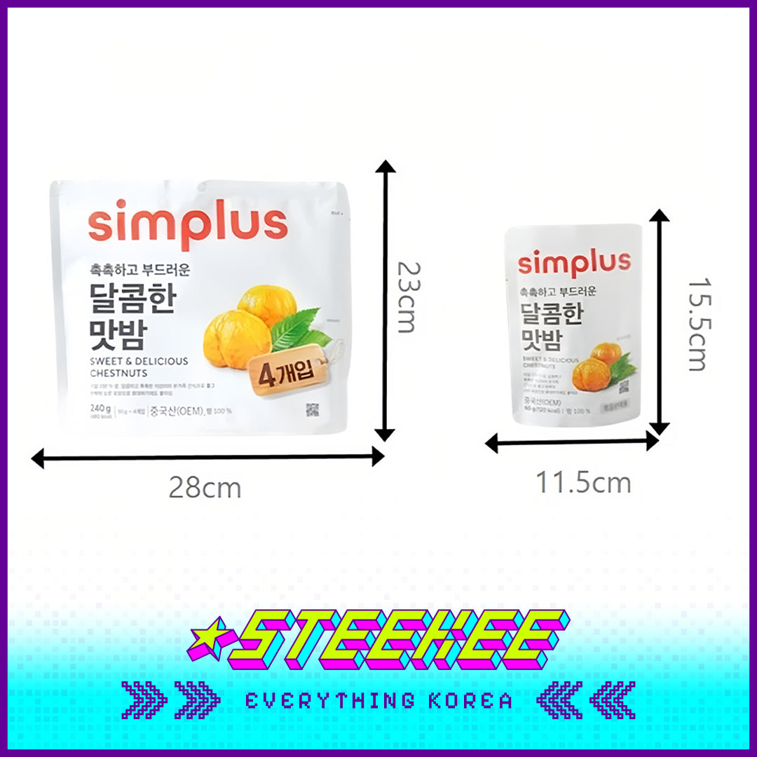 Simplus Sweet Original Natural Chestnut 240g by Steekee Korea 4179
