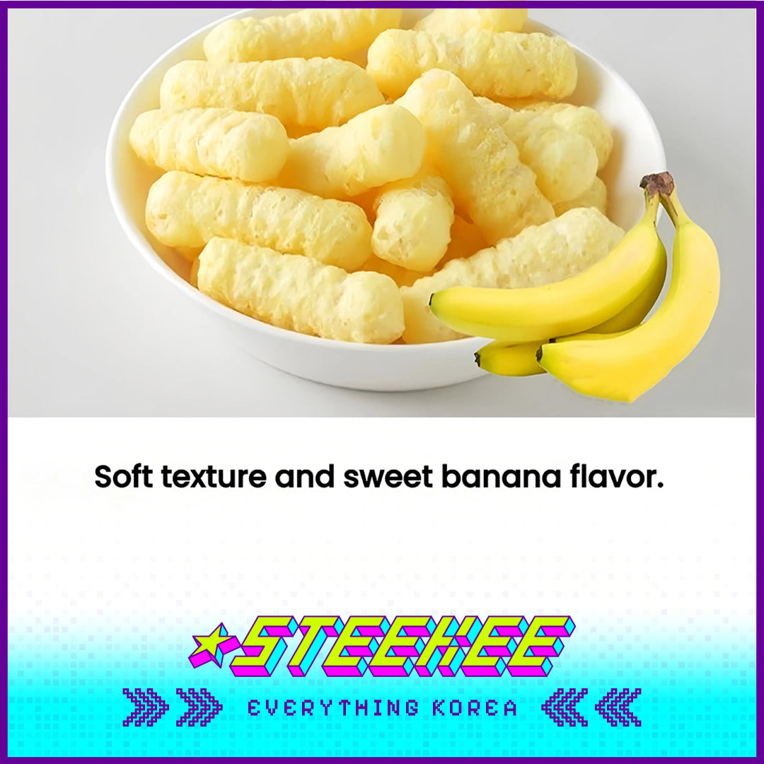 Simplus Sweet Banana Corn Crisp 80g by Steekee Korea 4181