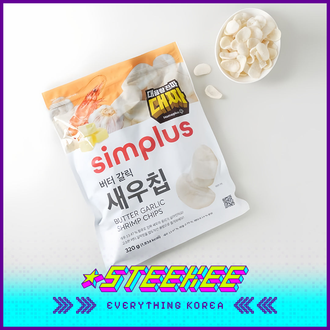 Simplus Large Capacity Butter Garlic Scallop Cheese Shrimp Chips Snacks by Steekee Korea 4183
