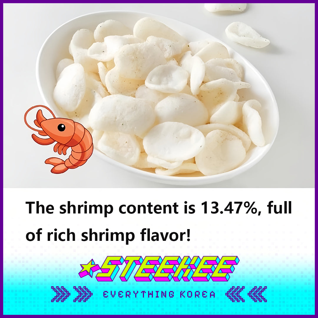 Simplus Large Capacity Butter Garlic Scallop Cheese Shrimp Chips Snacks by Steekee Korea 4183
